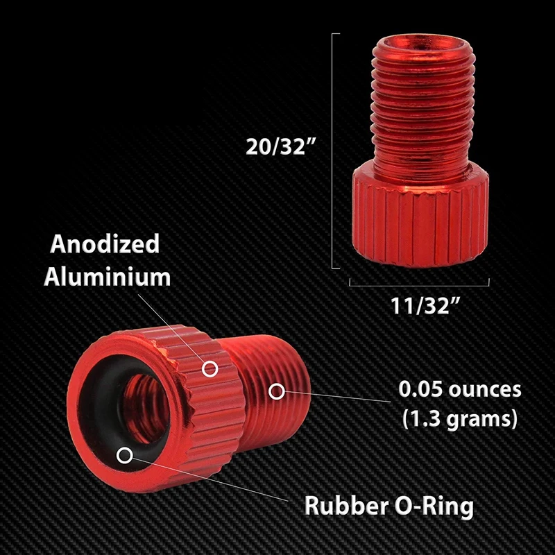 5Pc Aluminum Alloy Bike Valve Adapter Bike Inner Tube Caps Cover Adapter Racing Bicycle Inflate Tire Part Red #8
5Pc Aluminum Alloy Bike Valve Adapter Bike Inner Tube Caps Cover Adapter Racing Bicycle Inflate Tire Part Red #8