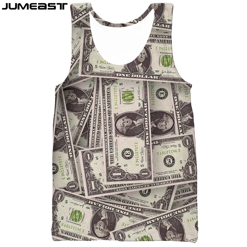 Jumeast Brand Men/Women 3D Printed Vest Money Dollar Banknote night Short Sleeve Fashion Sport Pullover Summer Tank Tops Tees
Jumeast Brand Men/Women 3D Printed Vest Money Dollar Banknote night Short Sleeve Fashion Sport Pullover Summer Tank Tops Tees