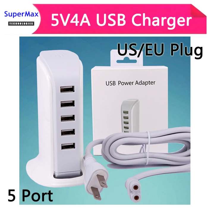 5-Port Quick Charger US EU Plug Desktop Fast Phone Charger Adapter for moblie phone tablet 5V4A Charger
5-Port Quick Charger US EU Plug Desktop Fast Phone Charger Adapter for moblie phone tablet 5V4A Charger