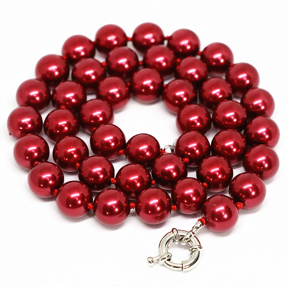 Free shipping dark red shell simulated-pearl round beads chain necklace women 8,10,12,14mm beauty jewelry 18inches B1481
Free shipping dark red shell simulated-pearl round beads chain necklace women 8,10,12,14mm beauty jewelry 18inches B1481