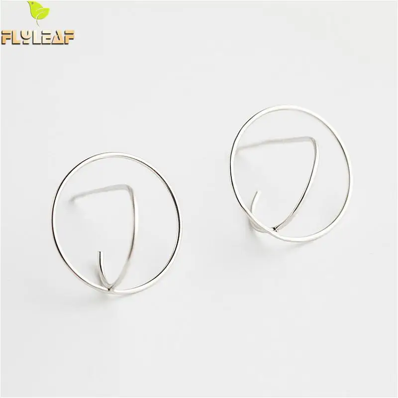 Flyleaf 925 Sterling Silver Stud Earrings For Women Personality geometric Round Circle Simple Earings Fashion Jewelry party gift
Flyleaf 925 Sterling Silver Stud Earrings For Women Personality geometric Round Circle Simple Earings Fashion Jewelry party gift