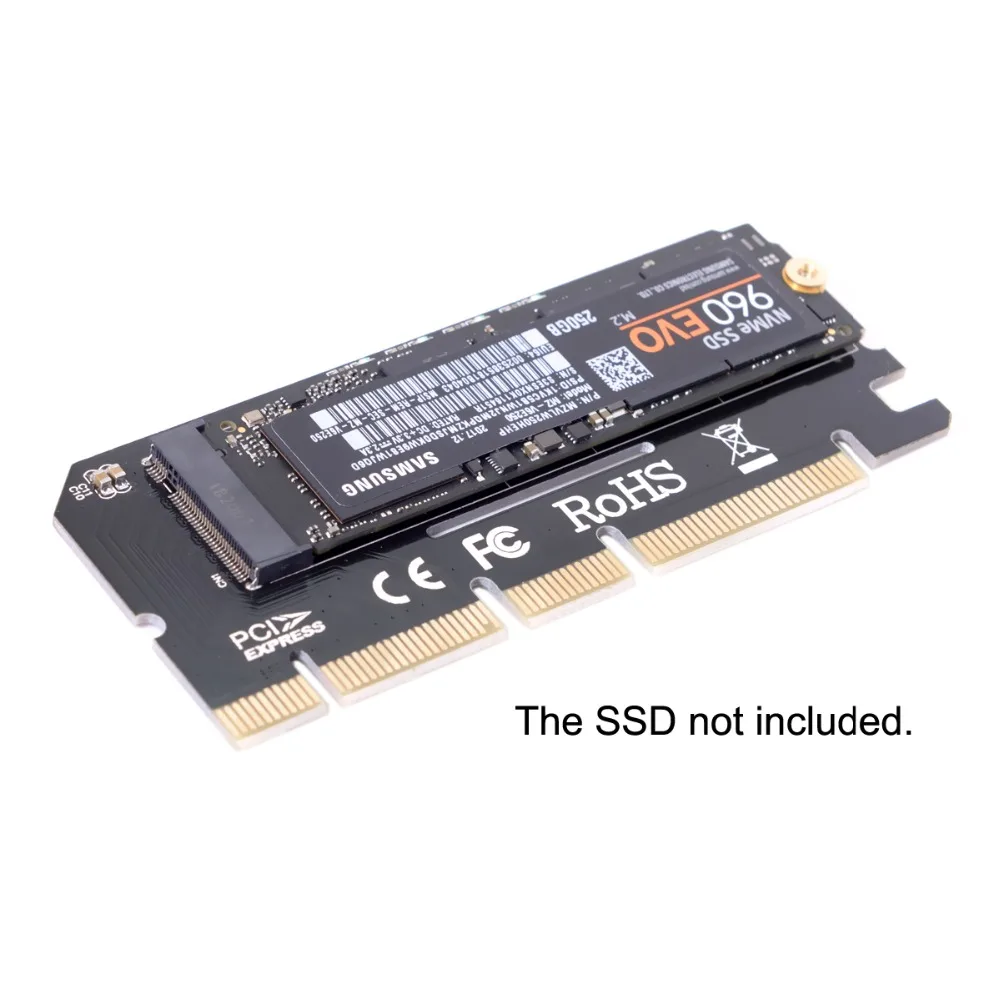 Адаптер NGFF M-key NVME AHCI SSD для материнской платы PCI-E 3,0 16x 4x для XP941 SM951 PM951 970 960 EVO SSD
Адаптер NGFF M-key NVME AHCI SSD для материнской платы PCI-E 3,0 16x 4x для XP941 SM951 PM951 970 960 EVO SSD