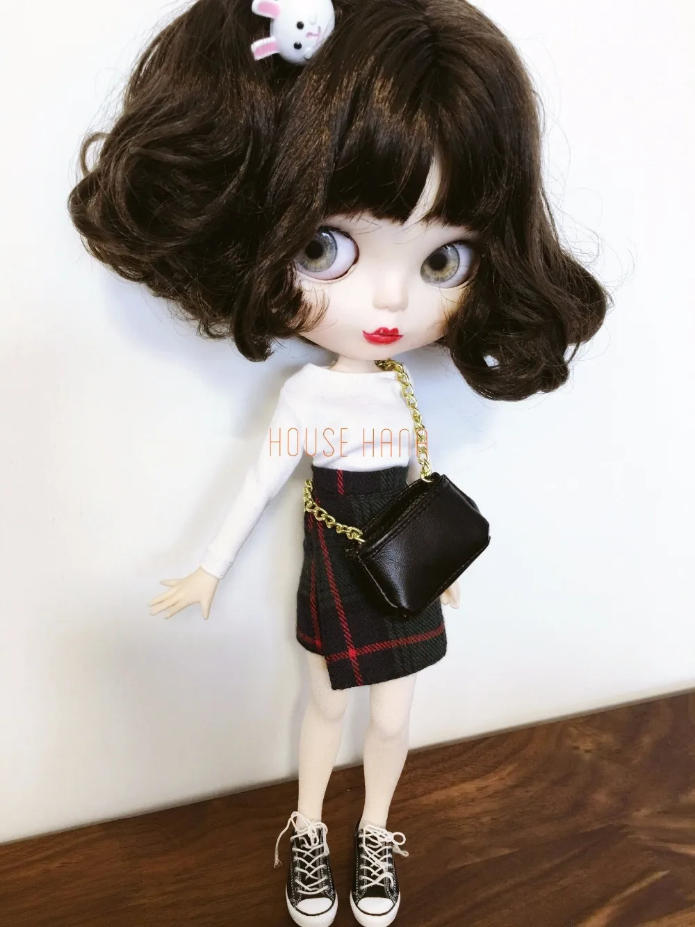 3PCS/Set Jasper Grid Skirt + White T-Shirt + Socks for Blyth Licca Azone Ob24 Dolls Accessories
3PCS/Set Jasper Grid Skirt + White T-Shirt + Socks for Blyth Licca Azone Ob24 Dolls Accessories