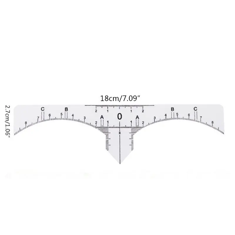 Disposable Adhesive Eyebrow Ruler Guide Sticker Tape Semi-permanent Tattoo Template Measure Beauty Tool | Красота и здоровье