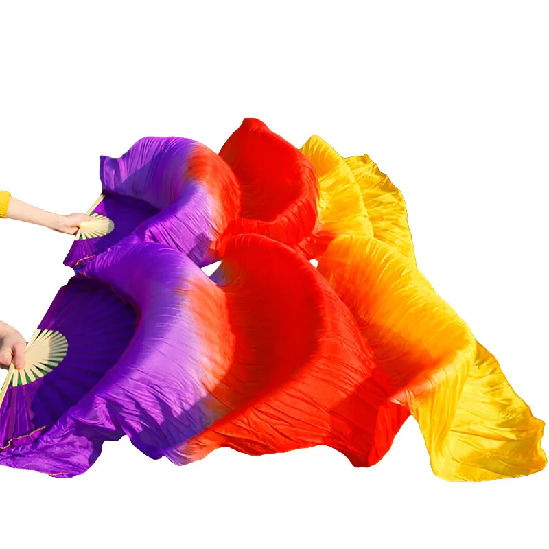 Can Be Customized 100% real silk dance fans 1Pair handmade dyed silk belly dance performance fans dance purple+red+orange 180x90
Can Be Customized 100% real silk dance fans 1Pair handmade dyed silk belly dance performance fans dance purple+red+orange 180x90