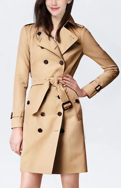 S--5XL HOT / Spring Women New Fashion Personalized custom large size Double-breasted Trench Coat
S--5XL HOT / Spring Women New Fashion Personalized custom large size Double-breasted Trench Coat