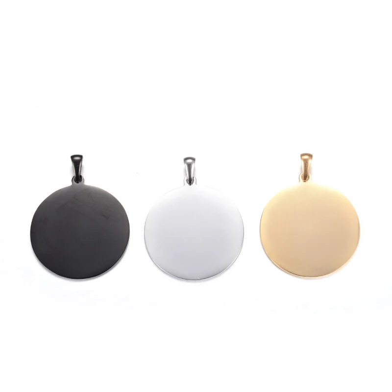10pcs 304 Stainless Steel Pendants, Blank Stamping Tag, Flat Round Pendant 33x30x1mm, Hole: 7x3mm F60
10pcs 304 Stainless Steel Pendants, Blank Stamping Tag, Flat Round Pendant 33x30x1mm, Hole: 7x3mm F60