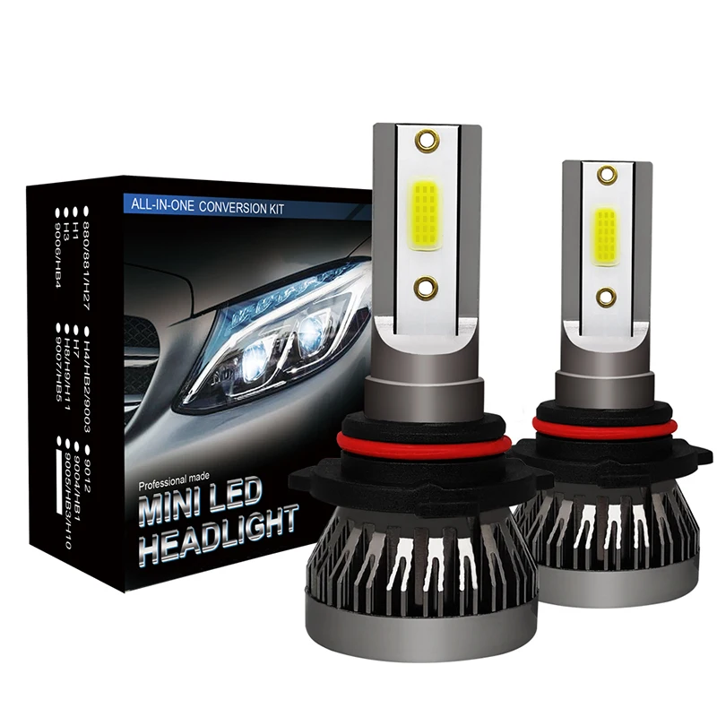 Светодиодный мини-светильник для автомобильных фар H7 H4 H8 H11 H1 комплект 9005 HB3 9006 HB4
