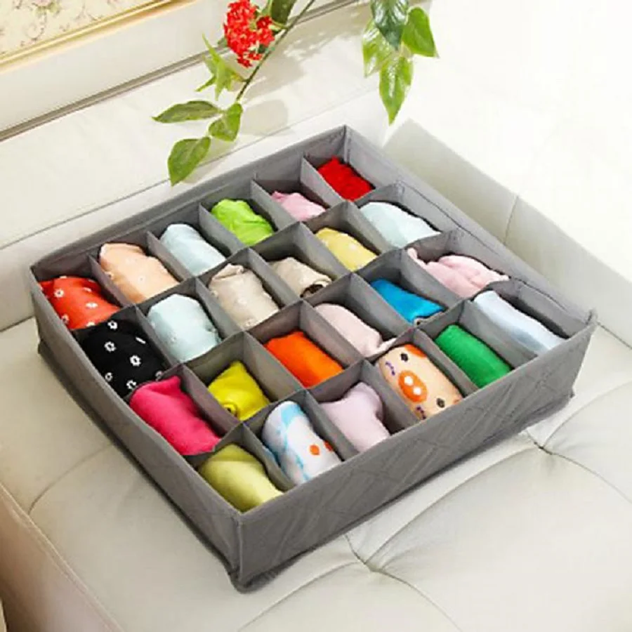 Folding Cell Bamboo Charcoal Underwear Bra Organizer Storage Box Drawer Closet Organizers Boxes For Underwear Scarfs
Folding Cell Bamboo Charcoal Underwear Bra Organizer Storage Box Drawer Closet Organizers Boxes For Underwear Scarfs