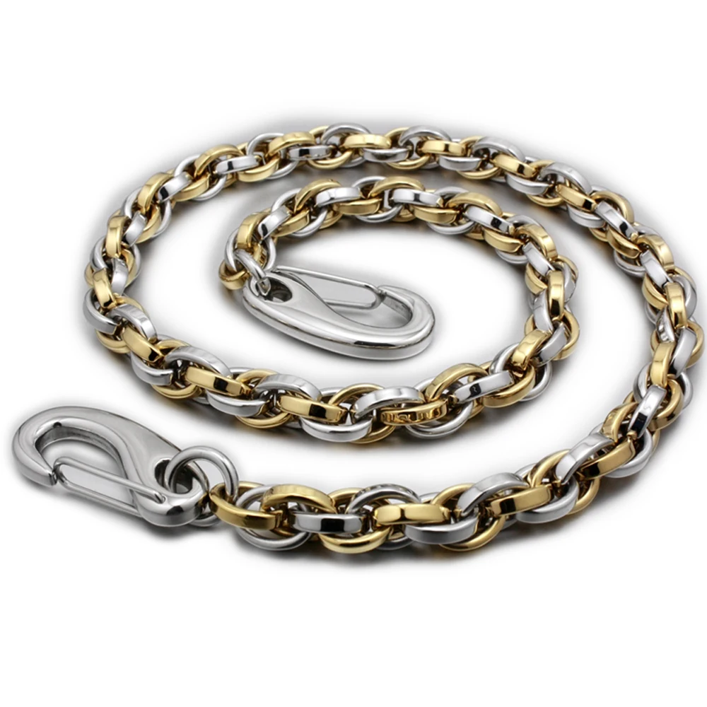 Two Tone 316L Stainless Steel 14" ~ 36" Mens Biker Rocker Punk Wallet Chain 5N008WC 3P1
Two Tone 316L Stainless Steel 14" ~ 36" Mens Biker Rocker Punk Wallet Chain 5N008WC 3P1