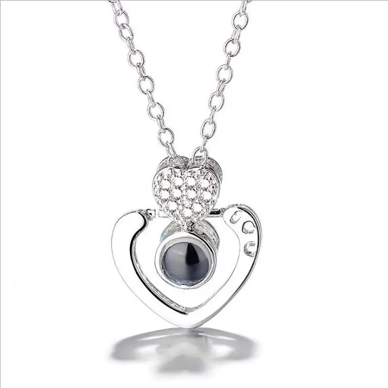 Shiny Crystal Girls Heart Pendant Necklace Gold Jewelry Fashion Women Silver Plated Clavicle Necklace For Women Accessories Hot
Shiny Crystal Girls Heart Pendant Necklace Gold Jewelry Fashion Women Silver Plated Clavicle Necklace For Women Accessories Hot