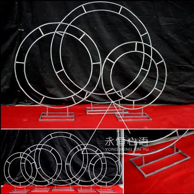Wedding props, iron artistic ring frame, circular arch, flower gate, wedding background decoration, stage background arrangement
Wedding props, iron artistic ring frame, circular arch, flower gate, wedding background decoration, stage background arrangement