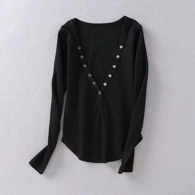 Sexy Deep V neck Knitted T-shirt Women Long-sleeve Casual Top Tee Female Party Hot Top T Shirt
Sexy Deep V neck Knitted T-shirt Women Long-sleeve Casual Top Tee Female Party Hot Top T Shirt