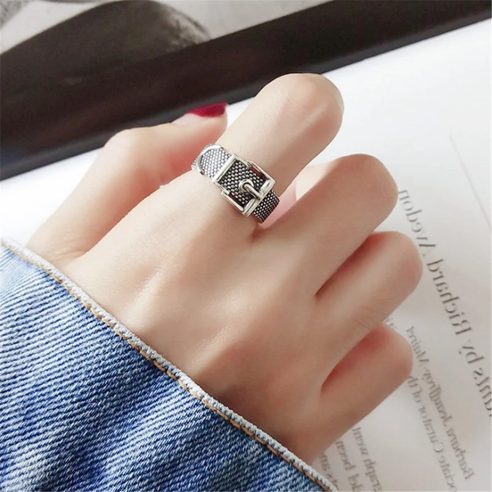 HEYLUOKE punk black bague argent massif belt vintage adjustable rings for women ladies wide huge large finger ring KJZ0380
HEYLUOKE punk black bague argent massif belt vintage adjustable rings for women ladies wide huge large finger ring KJZ0380