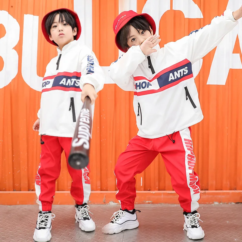 Костюмы для девочек и мальчиков в стиле хип-хоп детская одежда бальных танцев