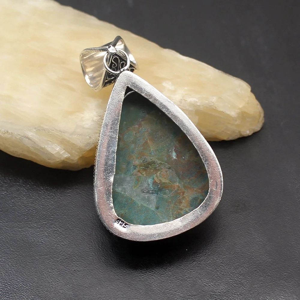 Gallant Vintage Green Sea Sediment 925 Sterling Silver Color Fashion Charms Necklace Pendant 2 3/8" TF615
Gallant Vintage Green Sea Sediment 925 Sterling Silver Color Fashion Charms Necklace Pendant 2 3/8" TF615