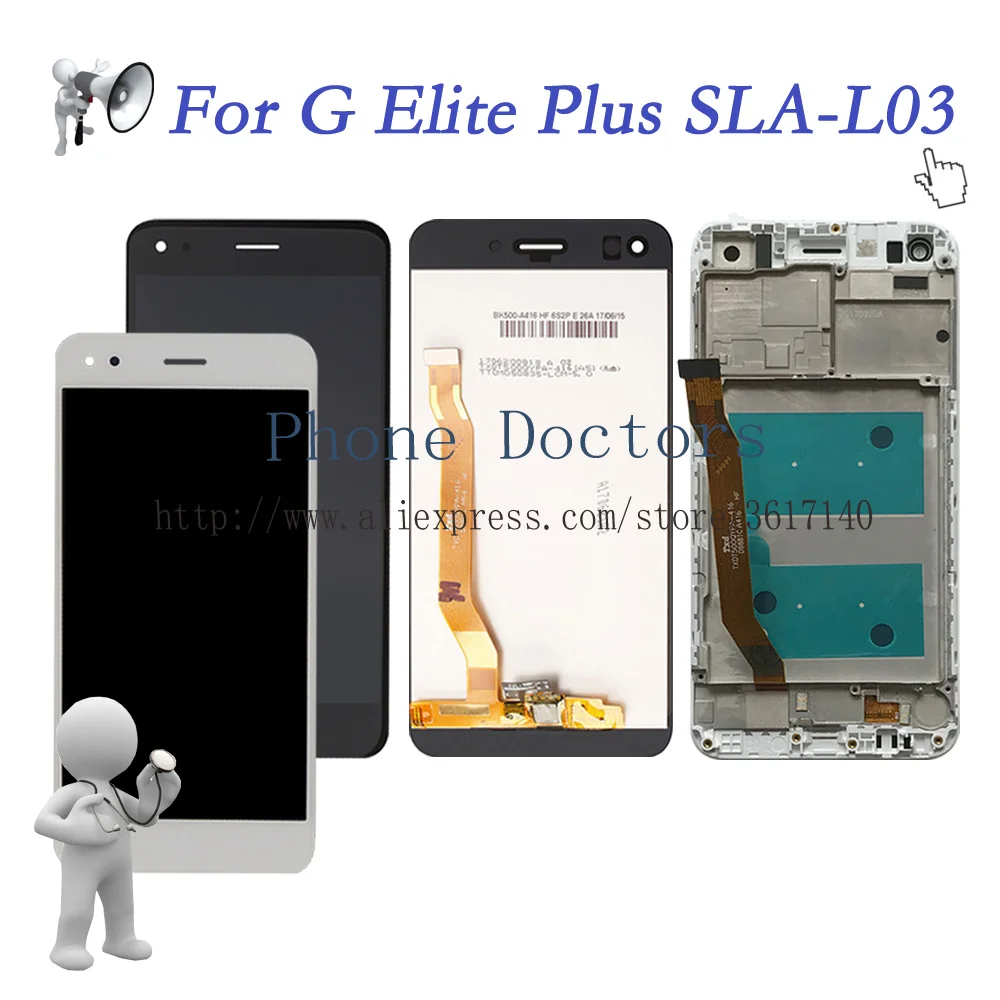 5.0'' Full LCD DIsplay + Touch Screen Digitizer Assembly With Frame For Huawei G Elite Plus SLA-L03 ; New ; Black / White / Gold
5.0'' Full LCD DIsplay + Touch Screen Digitizer Assembly With Frame For Huawei G Elite Plus SLA-L03 ; New ; Black / White / Gold