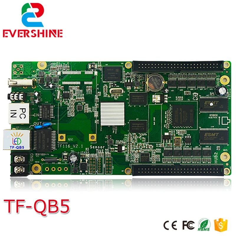Full color 720x720 pixels,1024x480 pixels asynchronous LED video control card TF-QB5 2x50pin interface
Full color 720x720 pixels,1024x480 pixels asynchronous LED video control card TF-QB5 2x50pin interface