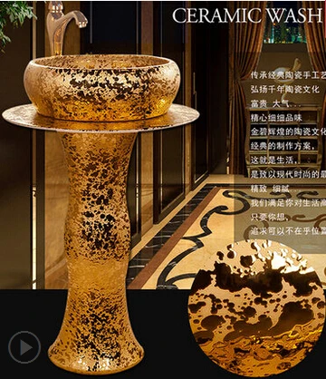 European-style ceramic bathroom basin sets column washbasin counter basin artistic magnificent pool
European-style ceramic bathroom basin sets column washbasin counter basin artistic magnificent pool