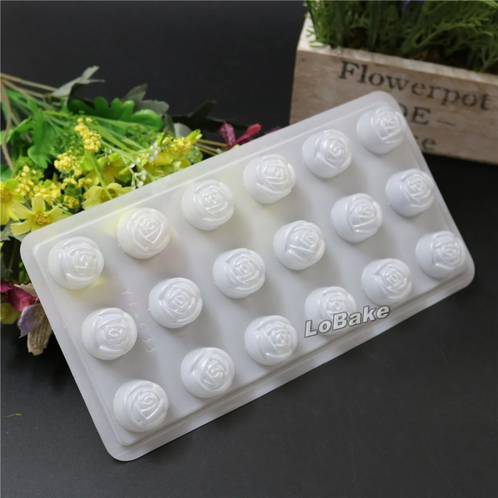 (5pcs/lot) High quality 18 cavities small rose flower shape Semi-transparent PP Plastic mooncake pudding Chocolate bakery Mold
(5pcs/lot) High quality 18 cavities small rose flower shape Semi-transparent PP Plastic mooncake pudding Chocolate bakery Mold