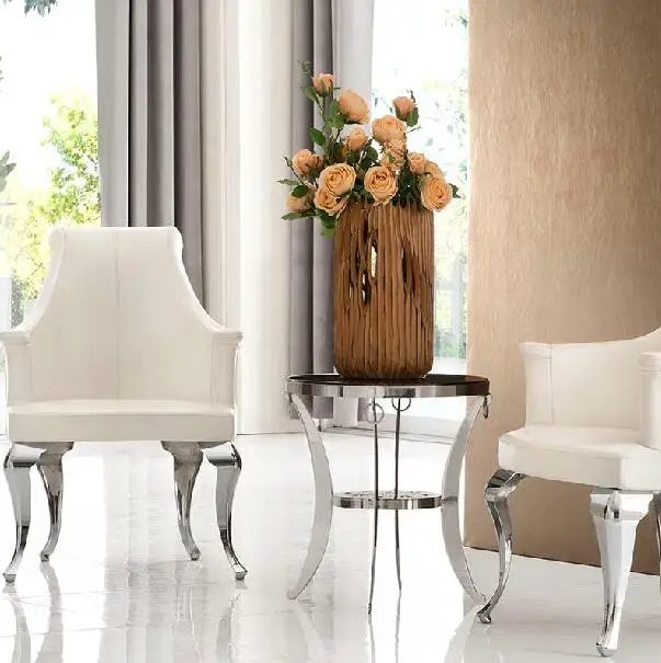 Leisure balcony small round table, small coffee table marble coffee table Stainless circular glass tables round a few
Leisure balcony small round table, small coffee table marble coffee table Stainless circular glass tables round a few