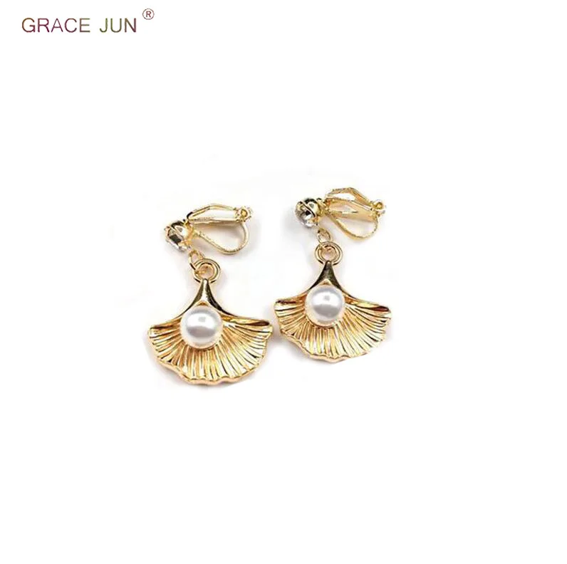 GRACE JUN Clip on Earrings Shell Pearl Shape Popular No Pierced Earrings for Student Best Jewelry Gold Color No Hole Earrings
GRACE JUN Clip on Earrings Shell Pearl Shape Popular No Pierced Earrings for Student Best Jewelry Gold Color No Hole Earrings