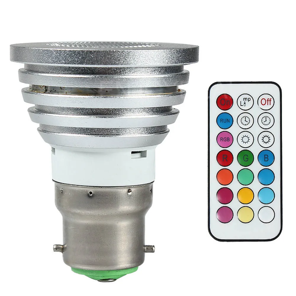 LED Blub 5W AC 100-240V B22 LED Energy Saving RGB Color Bulb Lamp +Remote Control Christmas Party Holiday
LED Blub 5W AC 100-240V B22 LED Energy Saving RGB Color Bulb Lamp +Remote Control Christmas Party Holiday