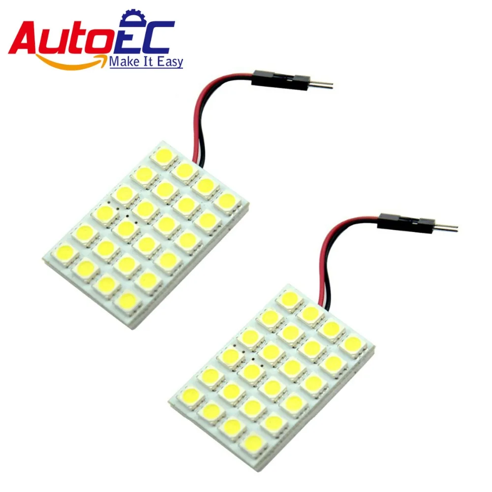 AutoEC 24 SMD 5050 Dome Light with festoon T10 ba9s 3 adapters led car Reading Lights dome lamp bulbs white blue 10pcs #LL12
AutoEC 24 SMD 5050 Dome Light with festoon T10 ba9s 3 adapters led car Reading Lights dome lamp bulbs white blue 10pcs #LL12