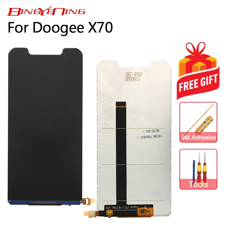 BingYeNing новый оригинальный Для Doogee X70 ЖК-дисплей в сборе Замена | ЖК-экраны