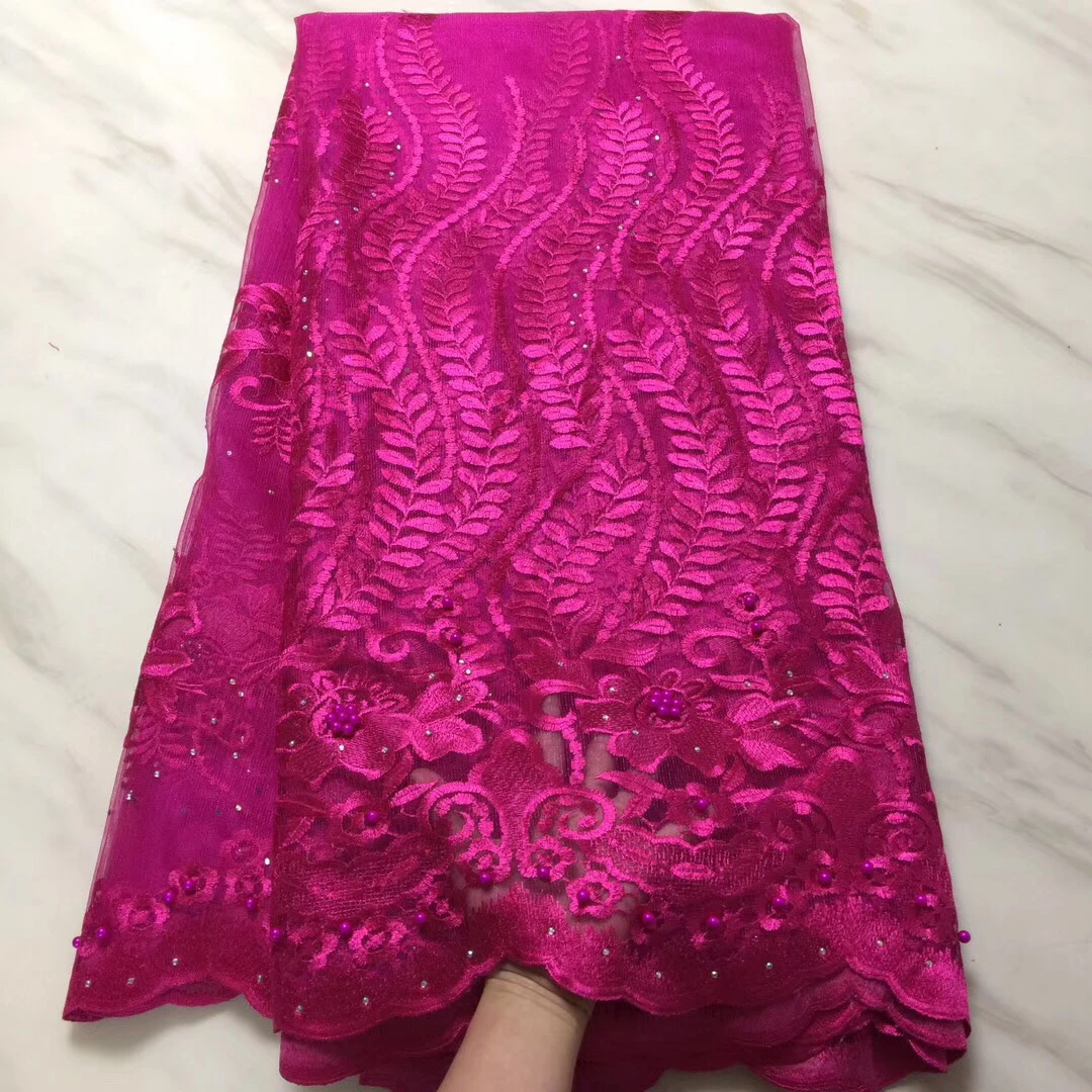 2019 Latest African Lace Fabric Embroidered Nigerian Lace Fabric Bridal High Quality French Tulle Lace Fabric With Beads KPL1211
2019 Latest African Lace Fabric Embroidered Nigerian Lace Fabric Bridal High Quality French Tulle Lace Fabric With Beads KPL1211