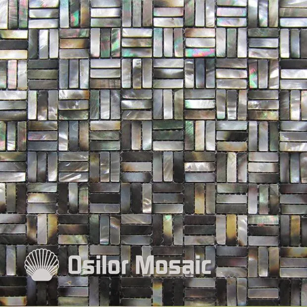 Natural black color 100% sea shell black mother of pearl mosaic tile for home decoration wall tile
Natural black color 100% sea shell black mother of pearl mosaic tile for home decoration wall tile
