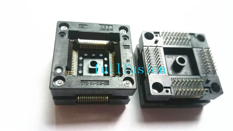 OTQ-64-0.8-09 QFP64P 0 8 мм Шаг Enplas IC тестовая розетка и запись в розетке | Компьютеры офис