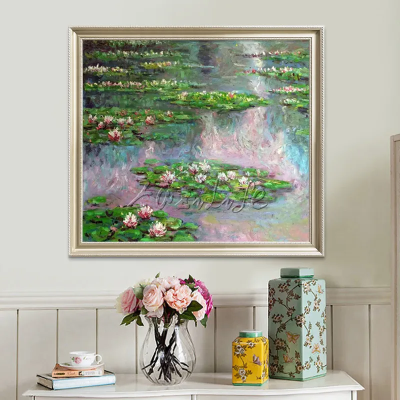 Claude Monet oil painting on canvas Landscape painting lotus painting Wall Pictures for Living room home decor caudros decor07
Claude Monet oil painting on canvas Landscape painting lotus painting Wall Pictures for Living room home decor caudros decor07