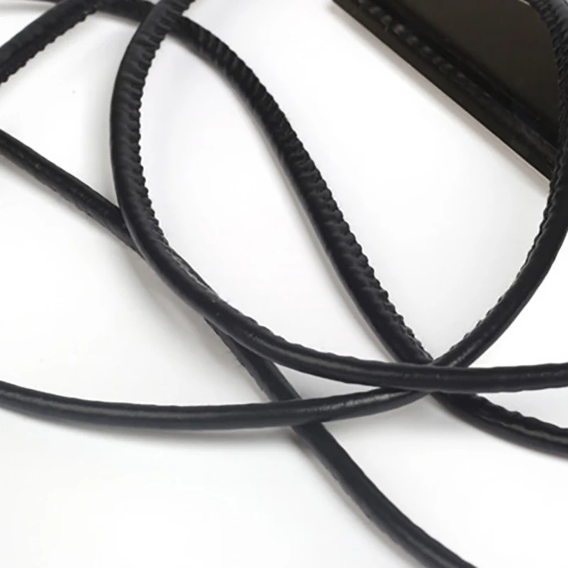 Simple Leather Waist Chain Women's Thin Belt Female Decorative Dress Ring Pendant Adjustable SY5039 | Аксессуары для одежды