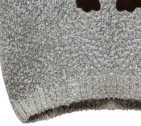 2014 autumn winter fashion owl batwing long sleeve knitted sweater womens loose pullover sweaters plus size black gray | Женская одежда