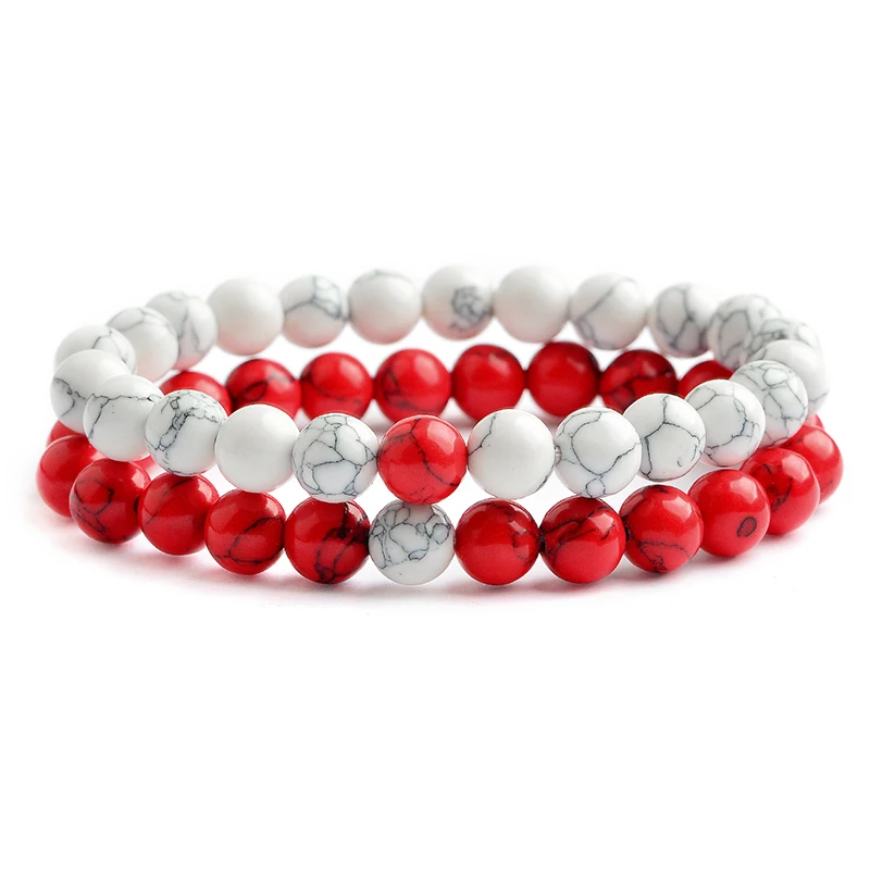 2 Pcs/Set Couples Beaded Bracelet Natural Stone White and Red 7 Chakras Bracelet for Women Men Multiple Fashion Beads Jewelry
2 Pcs/Set Couples Beaded Bracelet Natural Stone White and Red 7 Chakras Bracelet for Women Men Multiple Fashion Beads Jewelry
