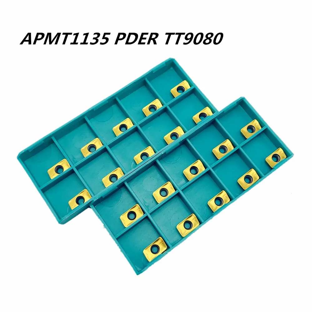 10PCS Turning tool APMT1135PDER TT9080 new high precision internal milling milling carbide tool CNC end face milling cutter
10PCS Turning tool APMT1135PDER TT9080 new high precision internal milling milling carbide tool CNC end face milling cutter