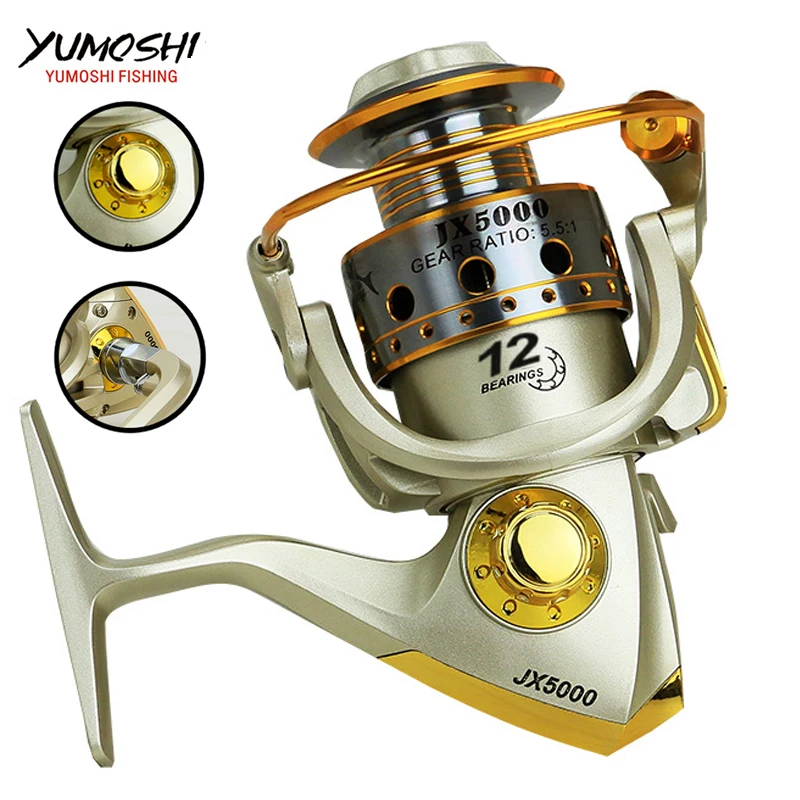 Hot wheels fish spinning reel 5.5:1 12Ball Bearing carretilhas de pescaria molinete fishing accessories 1000-7000series
Hot wheels fish spinning reel 5.5:1 12Ball Bearing carretilhas de pescaria molinete fishing accessories 1000-7000series