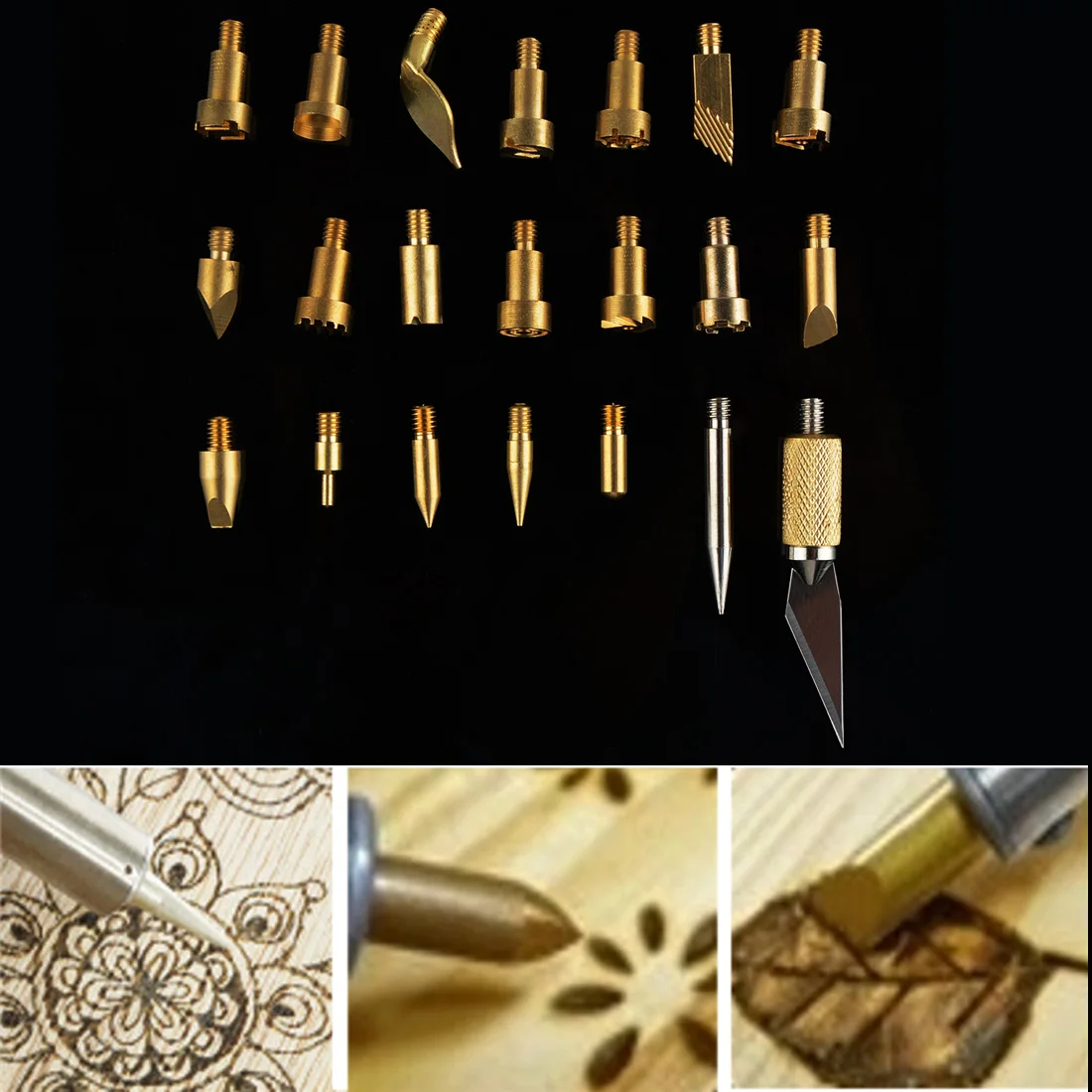 22pcs Wood Burning Pen Tips Stencil Soldering Iron Tip For Pyrography Woodworking Carving Tool
22pcs Wood Burning Pen Tips Stencil Soldering Iron Tip For Pyrography Woodworking Carving Tool