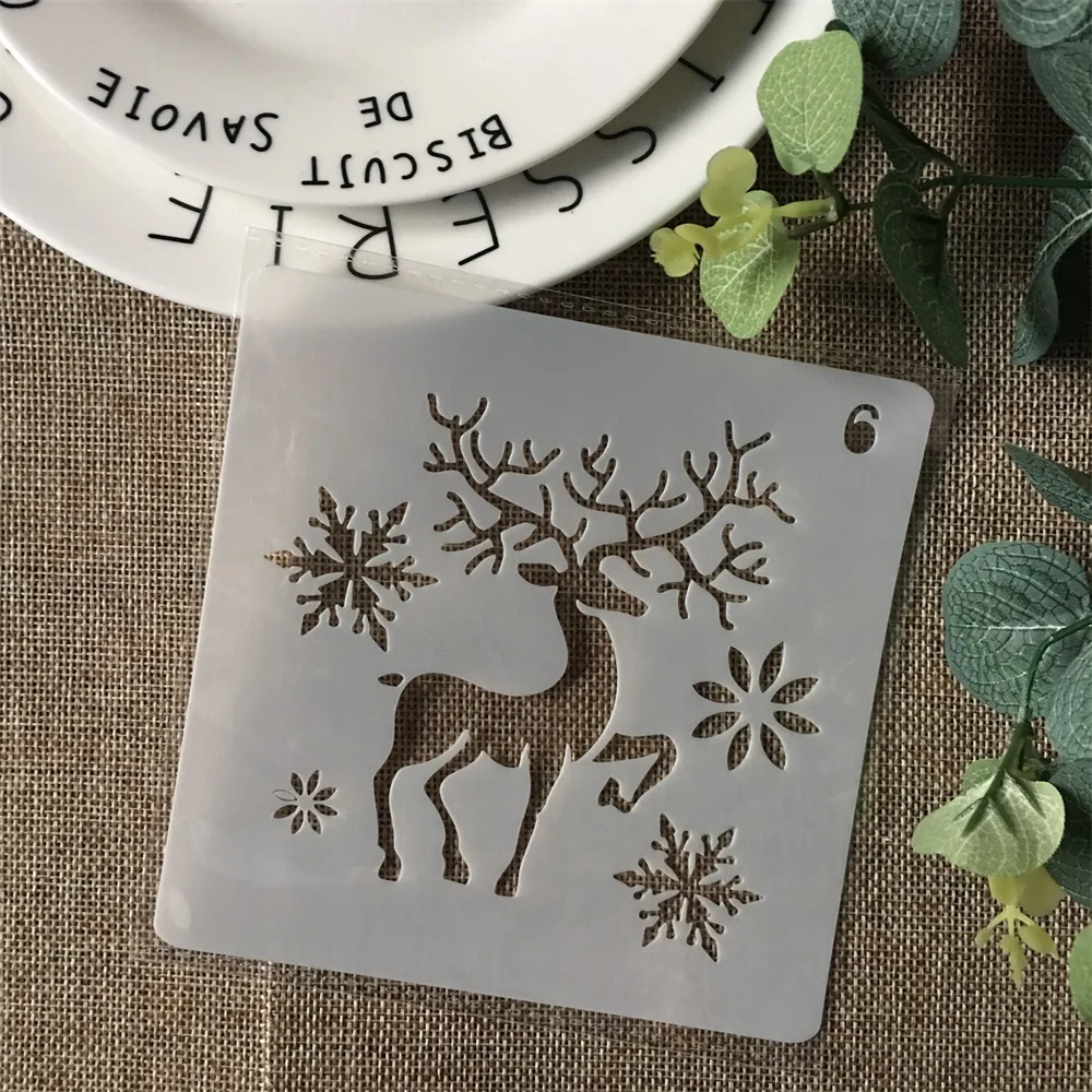 Hot 13cm Christmas Deer Snow DIY Layering Stencils Painting Scrapbook Coloring Embossing Album Decorative Card Template
Hot 13cm Christmas Deer Snow DIY Layering Stencils Painting Scrapbook Coloring Embossing Album Decorative Card Template