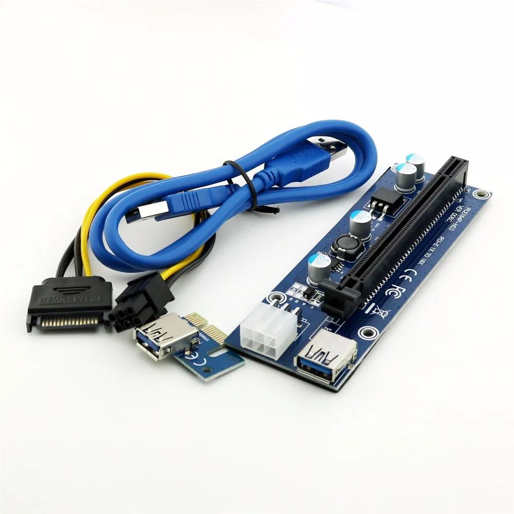 1 комплект, USB 3,0 PCI-E Express, 1-16x GPU удлинитель, переходная карта, адаптер SATA 6 Pin кабель 60 см
1 комплект, USB 3,0 PCI-E Express, 1-16x GPU удлинитель, переходная карта, адаптер SATA 6 Pin кабель 60 см