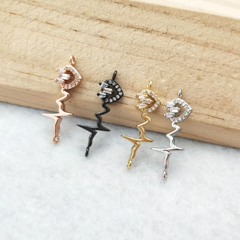 10 pcs CZ zircon Micro Pave heart shape Connector Double Bails Beads Charm for DIY Bracelet necklace women Jewelry Finding CT422
10 pcs CZ zircon Micro Pave heart shape Connector Double Bails Beads Charm for DIY Bracelet necklace women Jewelry Finding CT422