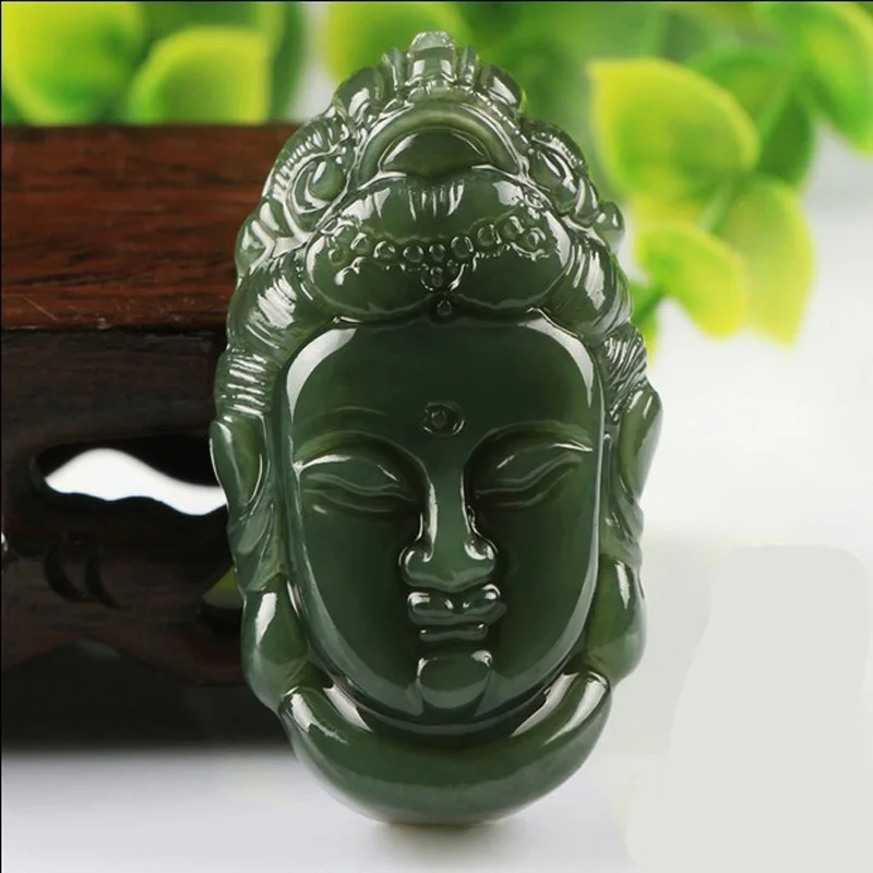 Free shipping green Chinese stone pendant Guanyin Bodhisattva head pendant for security and peace pendant
Free shipping green Chinese stone pendant Guanyin Bodhisattva head pendant for security and peace pendant