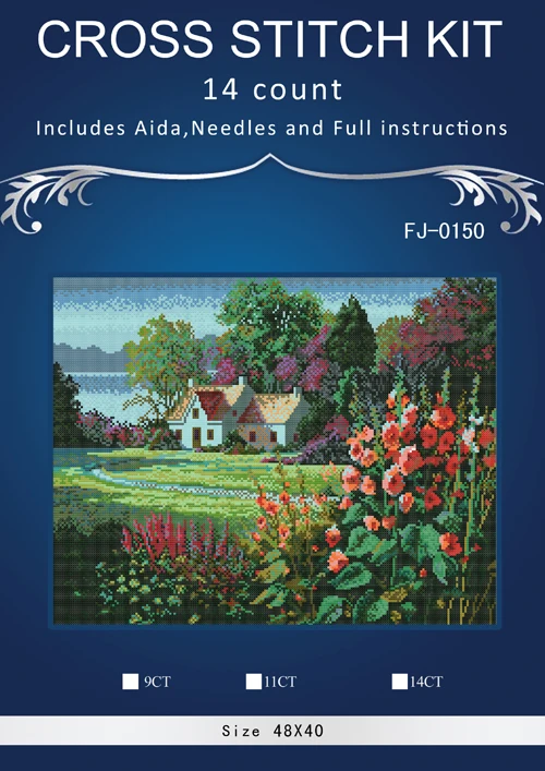 Top Quality Lovely Counted Cross Stitch Kit FJ-0150 Dim The Back Garden Similar dmc threads
Top Quality Lovely Counted Cross Stitch Kit FJ-0150 Dim The Back Garden Similar dmc threads
