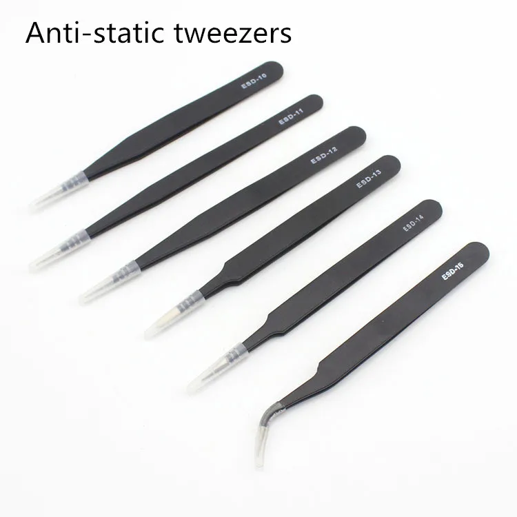 Stainless steel tweezers beauty products anti-static tweezers circuit board electronic parts anti-magnetic tip elbow tweezers 1P
Stainless steel tweezers beauty products anti-static tweezers circuit board electronic parts anti-magnetic tip elbow tweezers 1P