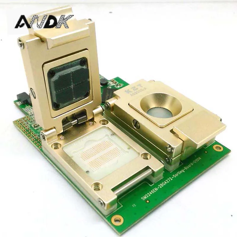 BGA272 Alloy Clamshell Pogopin Test Fixture SSD Flash Test Solution SM2246EN Two In One Test Board For Smart Phone Date Recovery
BGA272 Alloy Clamshell Pogopin Test Fixture SSD Flash Test Solution SM2246EN Two In One Test Board For Smart Phone Date Recovery