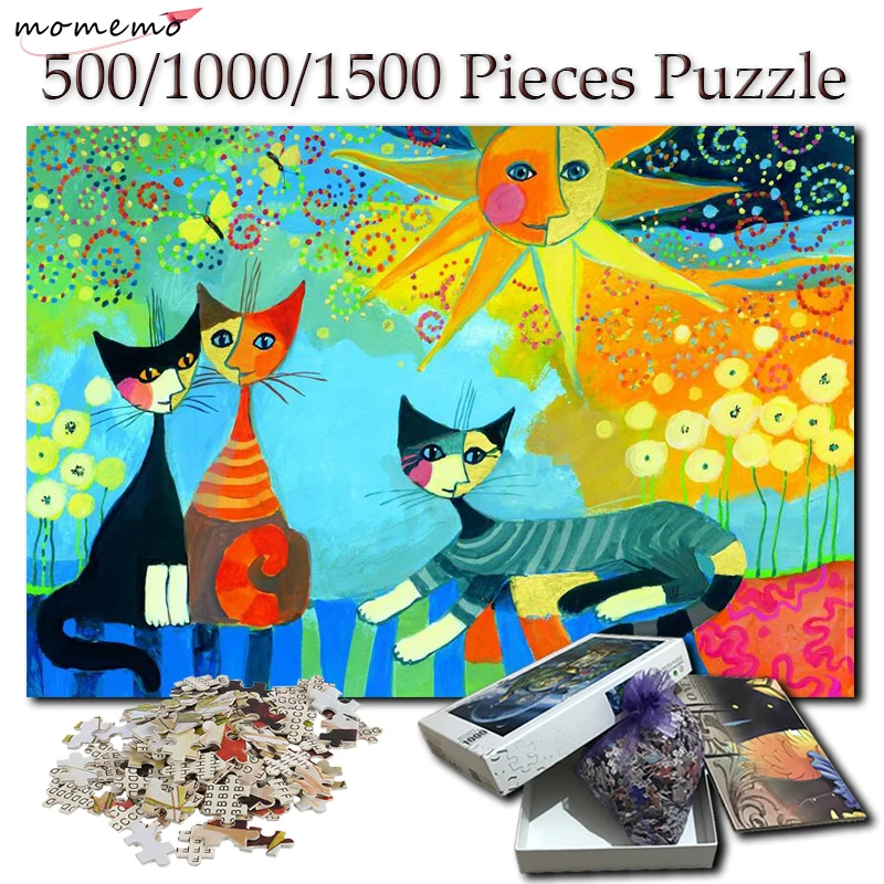 MOMEMO Moon Cat Wooden Puzzle 500 1000 1500 Pieces Jigsaw Puzzles for Adults Creative 1000 Pieces Puzzle Games Toys Home Decor
MOMEMO Moon Cat Wooden Puzzle 500 1000 1500 Pieces Jigsaw Puzzles for Adults Creative 1000 Pieces Puzzle Games Toys Home Decor