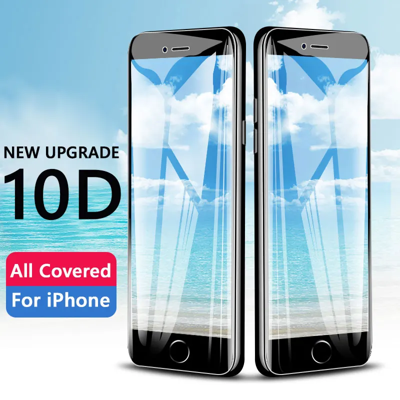 10D Protective Glass for iPhone 7 6 6S X Screen Protector iPhone 8 Xr Xs Max Tempered Glass on iPhone X 6 6s 7 8 Plus Glass
10D Protective Glass for iPhone 7 6 6S X Screen Protector iPhone 8 Xr Xs Max Tempered Glass on iPhone X 6 6s 7 8 Plus Glass