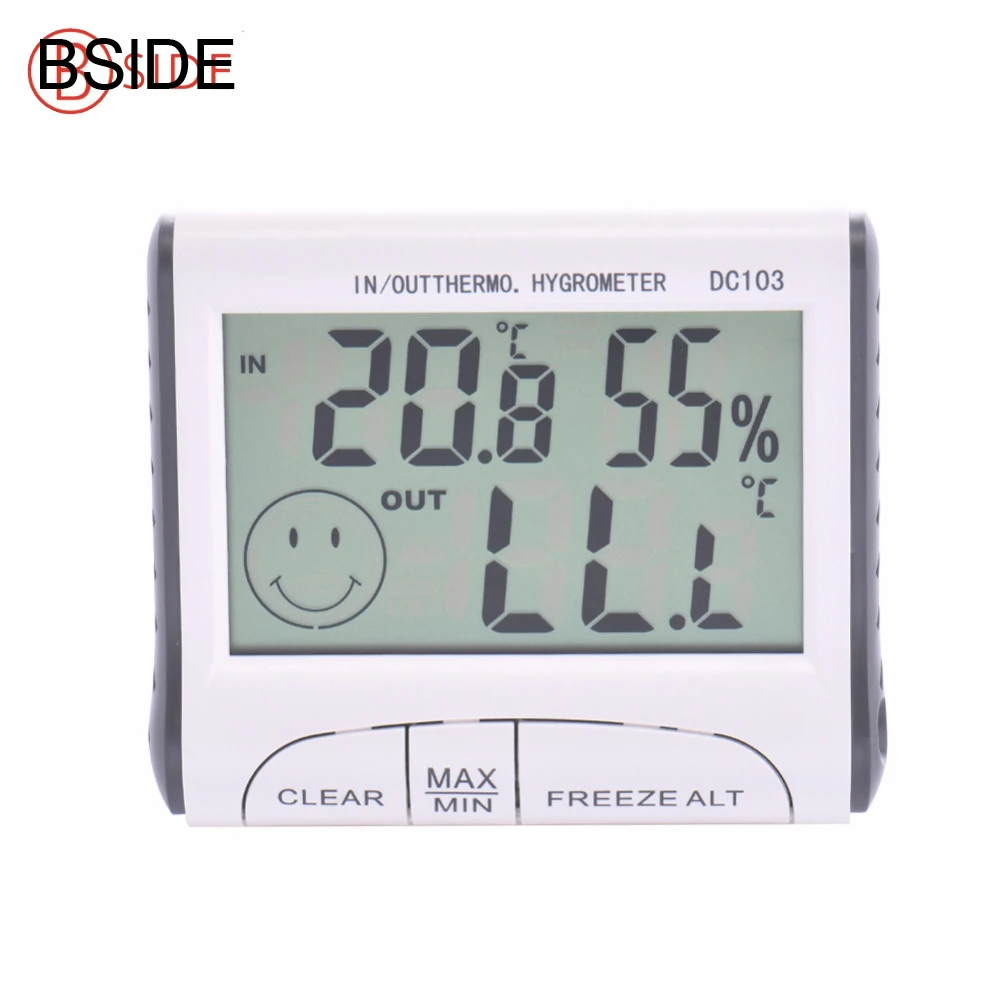Фото Weather Station Household Indoor and Outdoor Use Temperature Humidity Meter Display Thermometer Hygrometer DC103|thermometer hygrometer|humidity