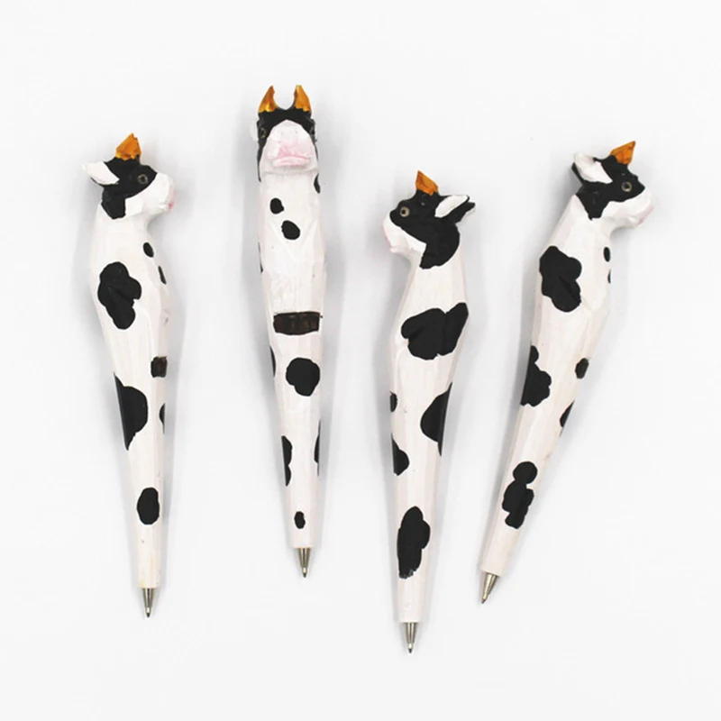 Coloffice Handmade Creative Wood Carving milk cows dairy cow cattle Ballpoint pen Office Stationery School Writing Supplies
Coloffice Handmade Creative Wood Carving milk cows dairy cow cattle Ballpoint pen Office Stationery School Writing Supplies